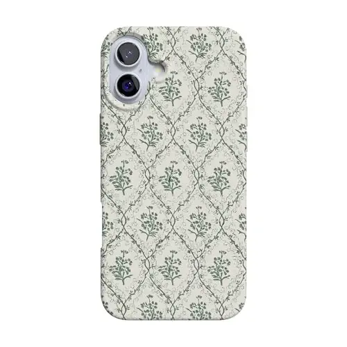 Casely iPhone 16 Case | Sage Tapestry | Floral Vines | Compatible with MagSafe | Classic Ultra Slim Design 