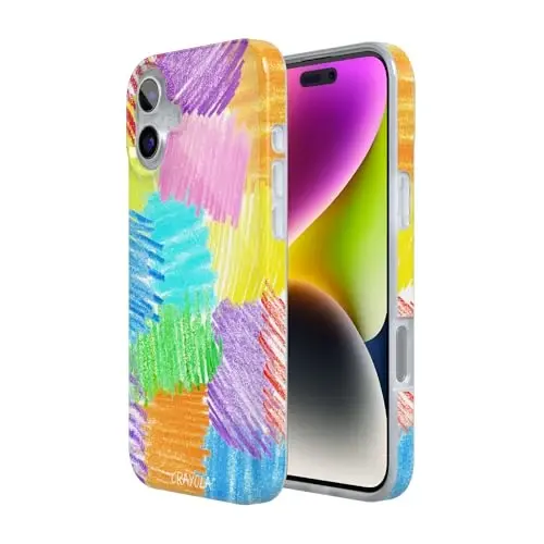 Casely iPhone 16 Case | Scribble Me that | Crayola Rainbow Pencil | Compatible with MagSafe | Classic Ultra Thin Design - Casely (1)