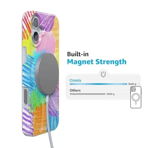 Casely iPhone 16 Case | Scribble Me that | Crayola Rainbow Pencil | Compatible with MagSafe | Classic Ultra Thin Design - 3