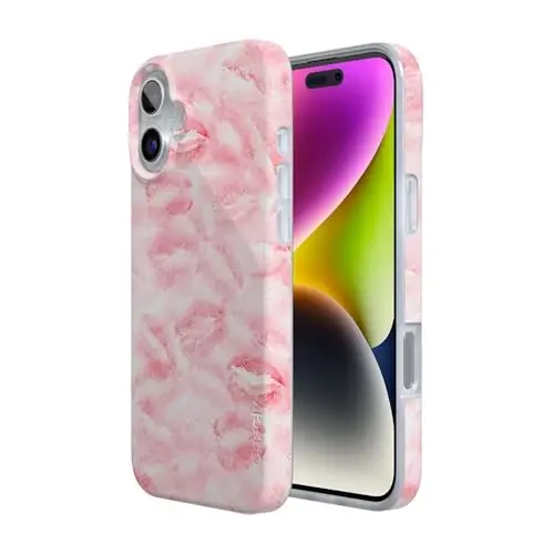Casely iPhone 16 Case | Sealed with a Kiss | Pink Lipstick | Compatible with MagSafe | Classic Ultra Slim Design - 2