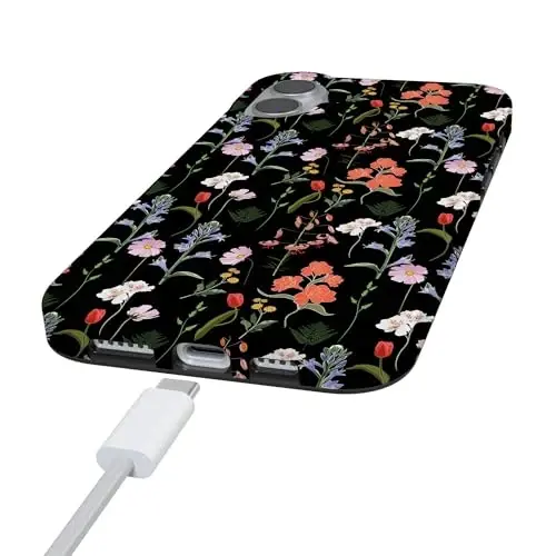 Casely iPhone 16 Case | Secret Garden | Mixed Floral | Compatible with MagSafe | Classic Ultra Slim Design - 5