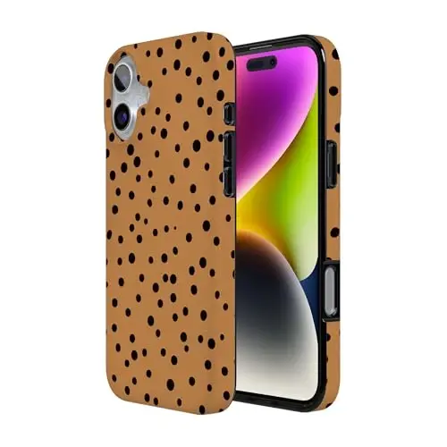 Casely iPhone 16 Case | Spot On | Dotted Animal Print | Compatible with MagSafe | Classic Ultra Slim Design - 3