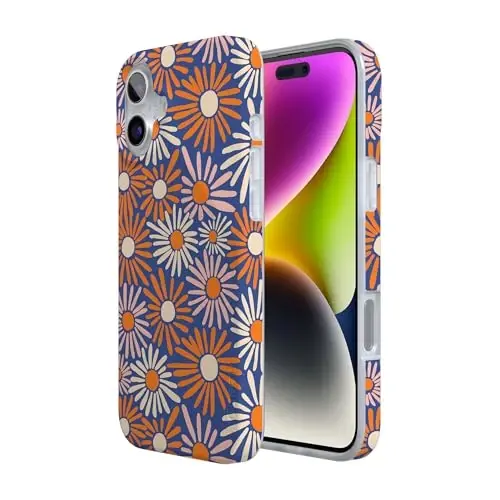 Casely iPhone 16 Case | Spring Forward | Daisy Floral | Compatible with MagSafe | Classic Ultra Slim Design - 3