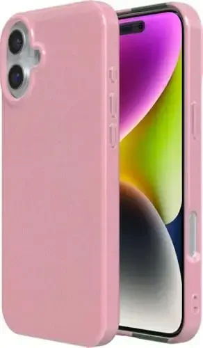 Casely iPhone 16 Case | Sunkissed | Pink Pastel Shimmer Glitter | Classic Ultra-Slim Design | Compatible with MagSafe - 4