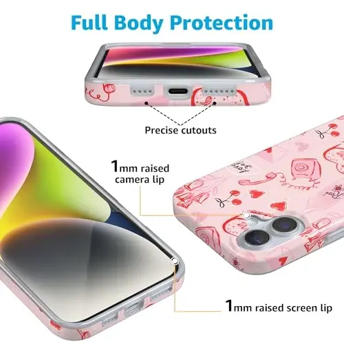 Casely iPhone 16 Case | That's Amore | Valentine's | Compatible with MagSafe | Classic Ultra Slim Design - 3