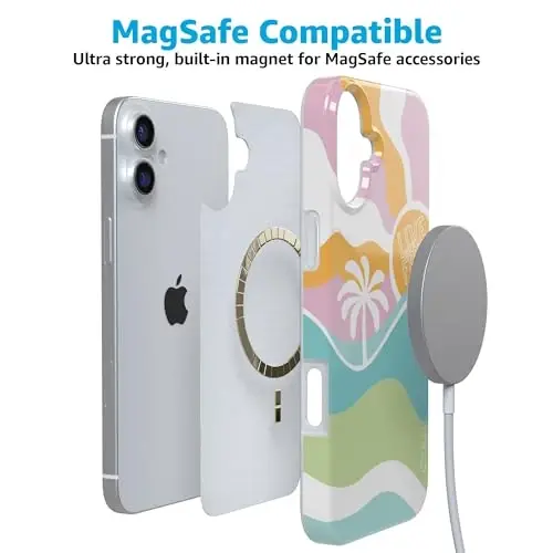 Casely iPhone 16 Case | Tropical Dreams | Pura Vida | MagSafe bilan mos | Klassik Ultra Yengil Dizayn - 5