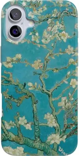 Casely iPhone 16 Case | Van Gogh | Almond Blossom Floral | Classic Ultra Slim Case Design | Compatible with MagSafe - 1