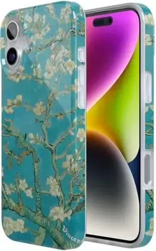 Casely iPhone 16 Case | Van Gogh | Almond Blossom Floral | Classic Ultra Slim Case Design | MagSafe bilan mos - 5