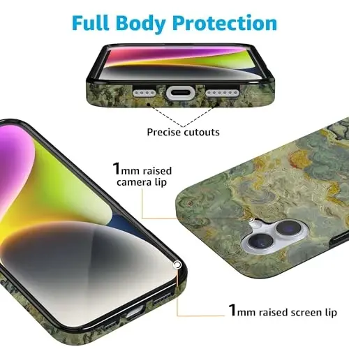 Casely iPhone 16 Case | Van Gogh | Reminiscence of Vincent | Compatible with MagSafe | Classic Ultra Slim Design - 3