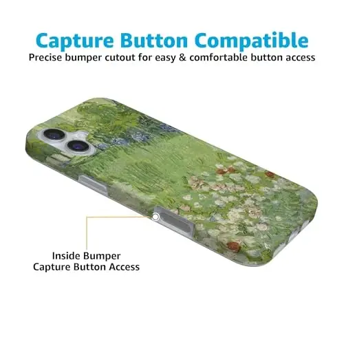 Casely iPhone 16 Case | Van Gogh | Vincent's Admired Garden | Compatible with MagSafe | Classic Ultra Slim Design - 5