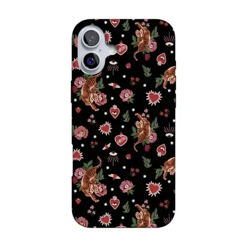 Casely iPhone 16 Case | Wild at Heart | Tiger | Compatible with MagSafe | Classic Ultra Slim Design - 1