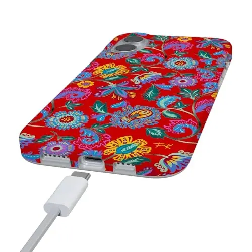 Casely iPhone 16 G‘ilof | Bo‘yalgan Gullar | Frida Kalo Gullari | MagSafe bilan mos keladi | Klassik O‘ta Yupqa Dizayn - 5