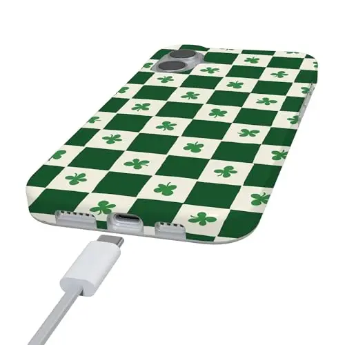 Casely iPhone 16 Gʻilof | Lucky You | Shamrock | MagSafe bilan mos keladi | Klassik O‘ta Yupqa Dizayn - 6