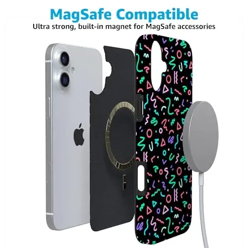 Casely iPhone 16 Gʻilofi | Always Vibing | Retro | MagSafe bilan mos keladi | Klassik Ultra Yupqa Dizayn - 4