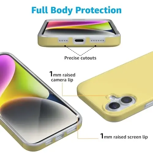 Casely iPhone 16 Gʻilofi | Butter Me Up | Saryogʻ Sariq | MagSafe bilan mos keladi | Klassik Ultra Yupqa Dizayn - 3
