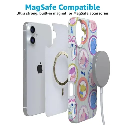 Casely iPhone 16 G‘ilofi | Chateau Pups | Fransuz Itchasi | MagSafe bilan mos keladi | Klassik O‘ta yupqa dizayn - 4