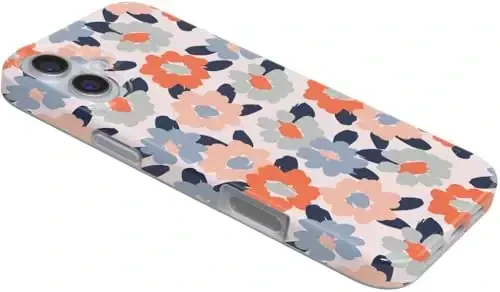 Casely iPhone 16 G'ilofi | Gullar maydoni | Pastel floral | Klassik ultra yupqa g'ilof dizayni | MagSafe bilan mos - 5