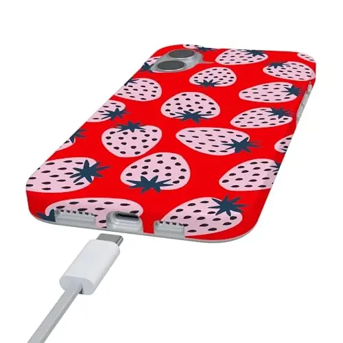 Casely iPhone 16 G‘ilofi | I'd Pick You | Qizil Qulupnay | MagSafe bilan mos keladi | Klassik Ultra Yupqa Dizayn - 5