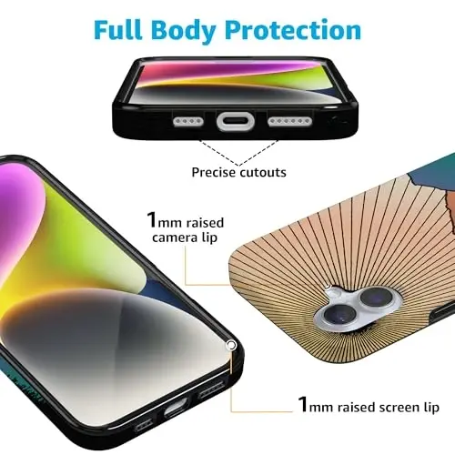 Casely iPhone 16 Gʻilofi | Oltin Soat | Togʻ Quyoshi Botishi | MagSafe bilan Mos keladi | Klassik Oʻta Yupqa Dizayn - 2
