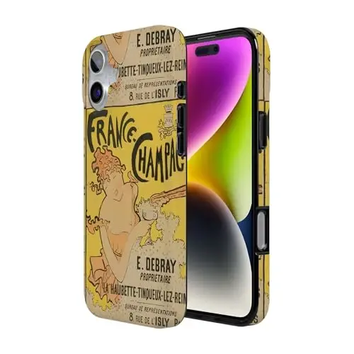 Casely iPhone 16 Gʻilofi | Van Gogh | French Bubbly | MagSafe bilan mos keladi | Klassik Ultra Yupqa Dizayn - 2