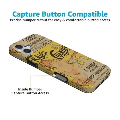 Casely iPhone 16 Gʻilofi | Van Gogh | French Bubbly | MagSafe bilan mos keladi | Klassik Ultra Yupqa Dizayn - 5