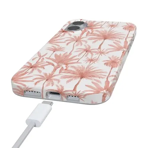Casely iPhone 16 Gʻiloflari | Perfect Paradise | Tropik Palma Daraxti Gullari | MagSafe bilan Mos keladi | Klassik Ultra Yupqa Dizayn - 5