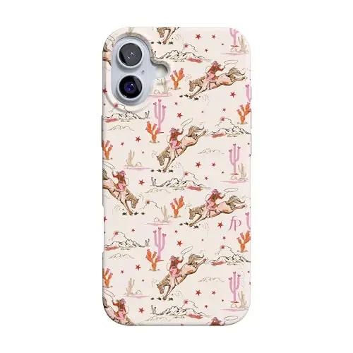 Casely iPhone 16 Case | Cowgirl Canyon | FashionPass x Casely | Compatible with MagSafe | Classic Ultra Slim Design 