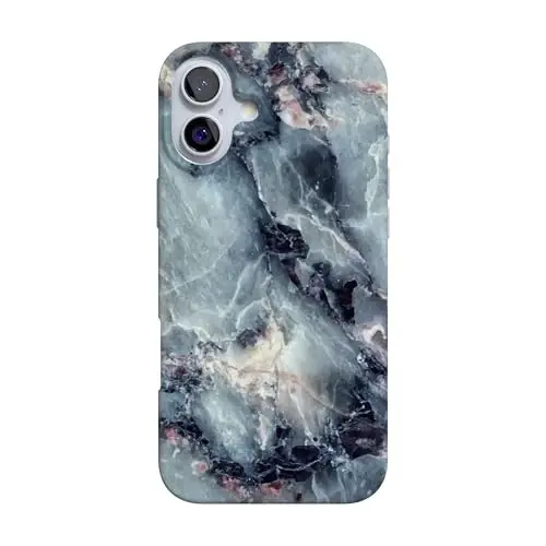 Casely iPhone 16 Case | Deep Sea | Blue Marble | Compatible with MagSafe | Classic Ultra Slim Design 