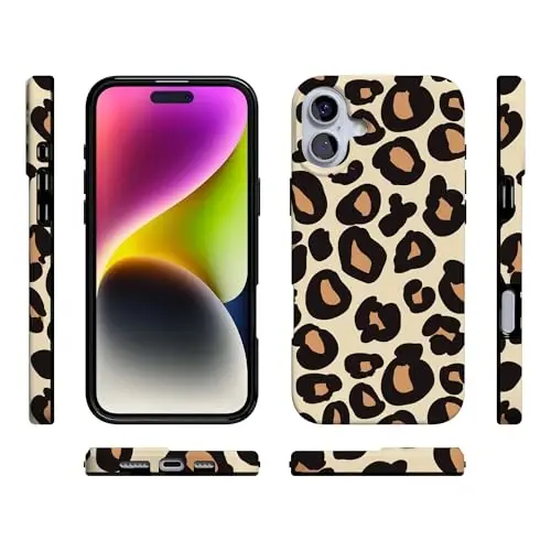 Casely iPhone 16 Case | Into the Wild | Leopard Print | Compatible with MagSafe | Classic Ultra Slim Design - 6