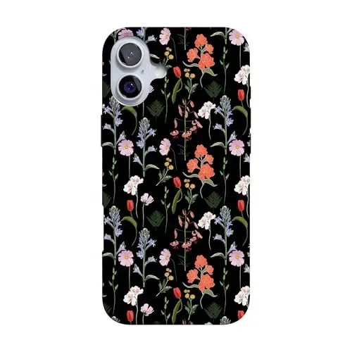 Casely iPhone 16 Case | Secret Garden | Mixed Floral | Compatible with MagSafe | Classic Ultra Slim Design 