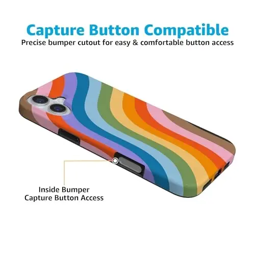 Casely iPhone 16 Case | Love for All | Rainbow Pride | Compatible with MagSafe | Classic Ultra Slim Design - 5