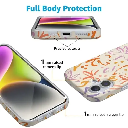 Casely iPhone 16 Case | Hibiscus Blooms | Hawaiian Floral | Compatible with MagSafe | Classic Ultra Slim Design - 2