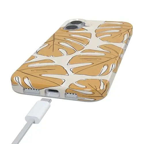 Casely iPhone 16 Kılıf | Island Time | Tropikal Yapraklar Çiçekli | MagSafe ile Uyumlu | Klasik Ultra İnce Tasarım - 5