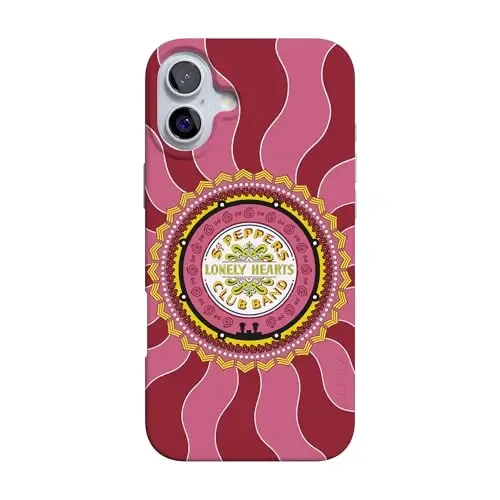 Casely iPhone 16 Case | Lonely Hearts Club | The Beatles SGT. Pepper's | Compatible with MagSafe | Classic Ultra Slim Design 