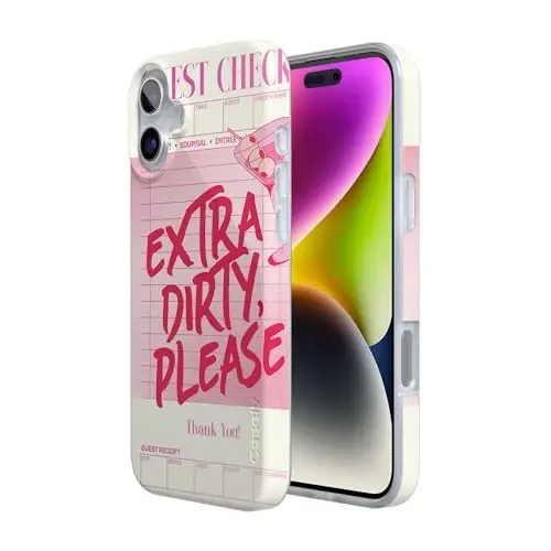 Casely iPhone 16 Case | Extra Dirty Please | Fun on Weekdays | Compatible with MagSafe | Classic Ultra Slim Design - 3