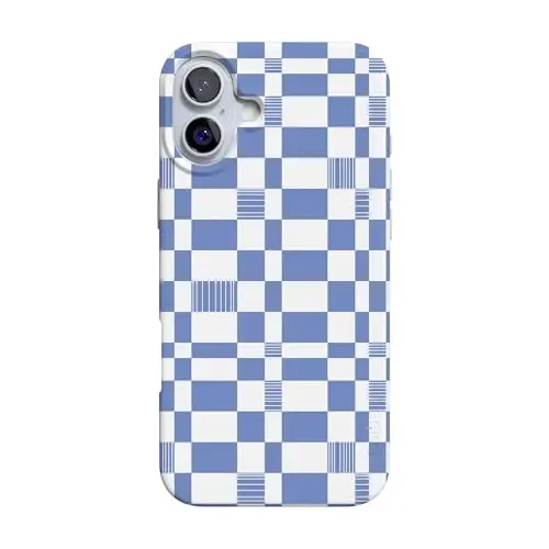 Casely iPhone 16 Case | Reality Check | Periwinkle | Compatible with MagSafe | Classic Ultra Slim Design 