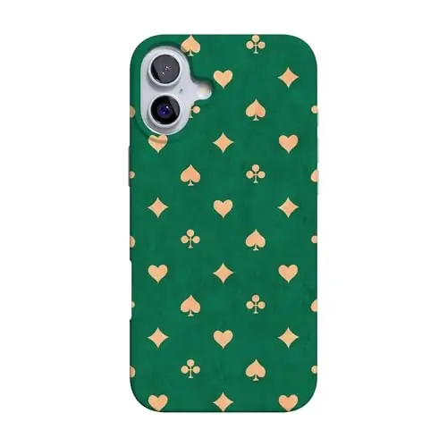 Casely iPhone 16 Case | Royal Flush | French Deck | Compatible with MagSafe | Classic Ultra Slim Design 