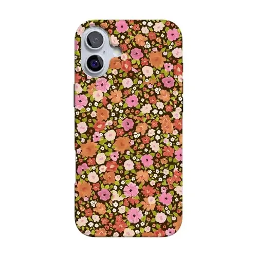 Casely iPhone 16 Case | Rustic Roses | Boho Bouquet | Compatible with MagSafe | Classic Ultra Slim Design 