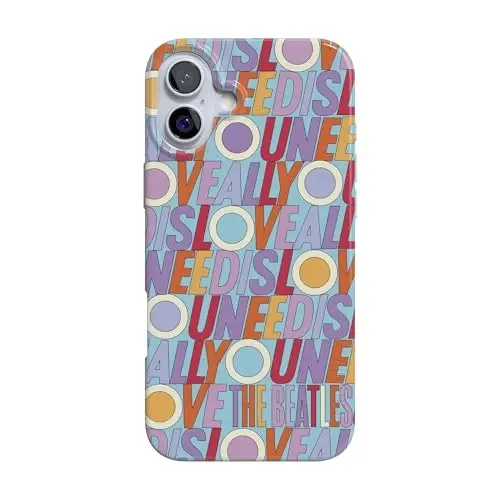 Casely iPhone 16 Case | All You Need is Love | Beatles | Compatible with MagSafe | Classic Ultra Thin Design 