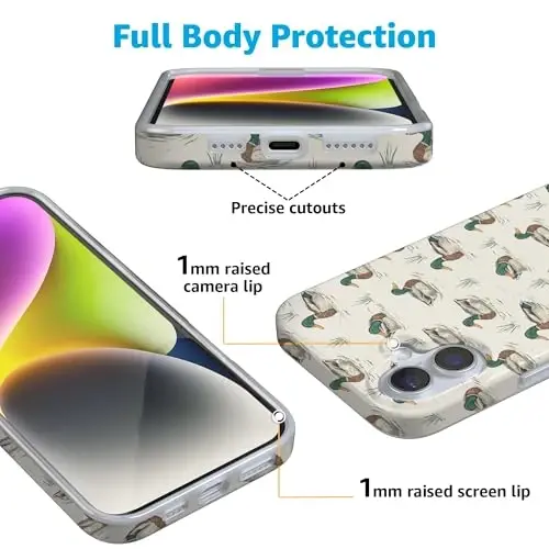 Casely iPhone 16 Kılıf | The Boyfriend Koleksiyonu | Mallard & Co. | MagSafe ile Uyumlu | Klasik Ultra İnce Tasarım - 2