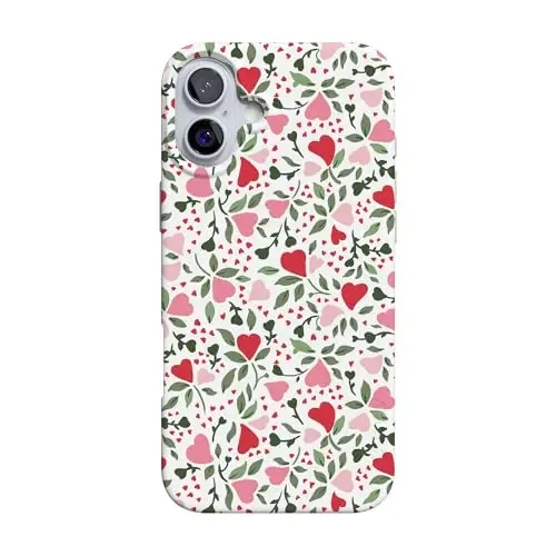 Casely iPhone 16 Case | Vines of Love | Floral Heart | Compatible with MagSafe | Classic Ultra Slim Design 