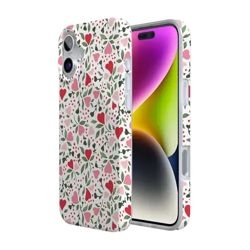 Casely iPhone 16 Case | Vines of Love | Floral Heart | Compatible with MagSafe | Classic Ultra Slim Design - 2