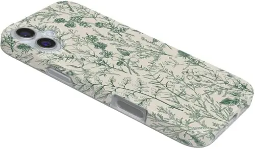 Casely iPhone 16 Case | Sage Garden | Green Floral | Classic Ultra Slim Case Design | Compatible with MagSafe - 3
