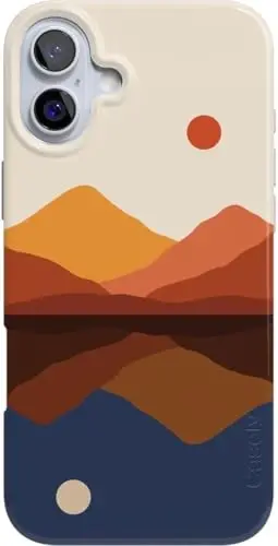 Casely iPhone 16 Case | Beige Garden | Neutral Floral | Classic Ultra Slim Case Design | Compatible with MagSafe - CASELY