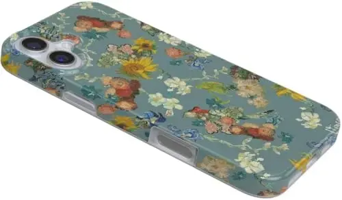 Casely iPhone 16 Case | Beige Garden | Neutral Floral | Classic Ultra Slim Case Design | Compatible with MagSafe - 3