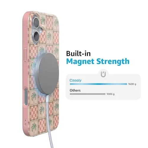 Casely iPhone 16 Case | The Social Club | Palm Beach Floral | Compatible with MagSafe | Classic Ultra Slim Design - 2