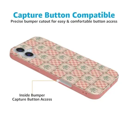 Casely iPhone 16 Case | The Social Club | Palm Beach Floral | Compatible with MagSafe | Classic Ultra Slim Design - 4