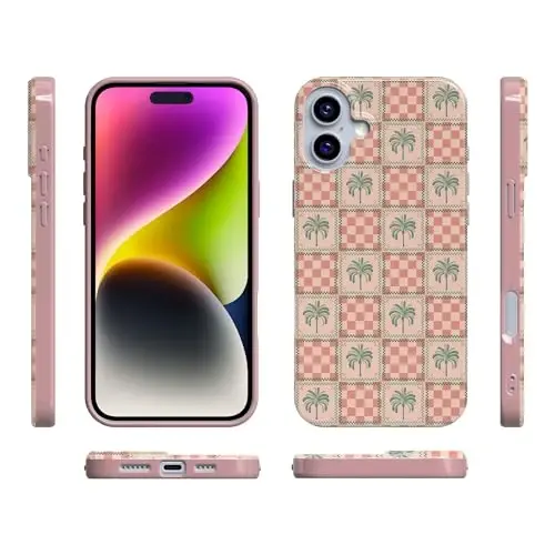 Casely iPhone 16 Case | The Social Club | Palm Beach Floral | Compatible with MagSafe | Classic Ultra Slim Design - 7