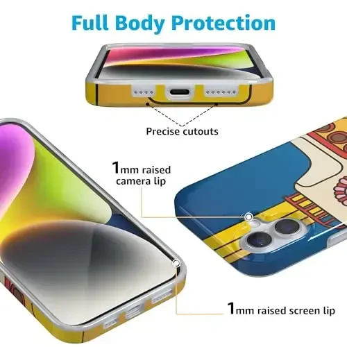 Casely iPhone 16 Case | Yellow Submarine | Beatles | Classic Ultra Slim Case Design | Compatible with MagSafe - 3