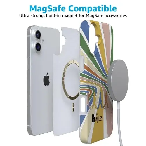 Casely iPhone 16 Kılıfı | Bir Araya Gelelim | The Beatles Abbey Road | MagSafe ile Uyumlu | Klasik Ultra İnce Tasarım - 4